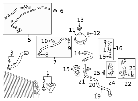 Radiator & Components for 2019 Chevrolet Silverado 1500 #25