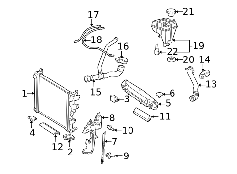 Radiators, Coolers & Related Components for 2006 Mercedes-Benz SL65 AMG #0
