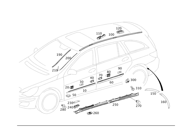 2518801805 - : Cover for Mercedes-Benz Image