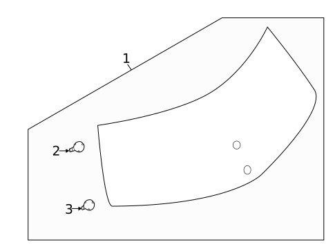 Glass - Lift Gate for 2013 Nissan LEAF #0