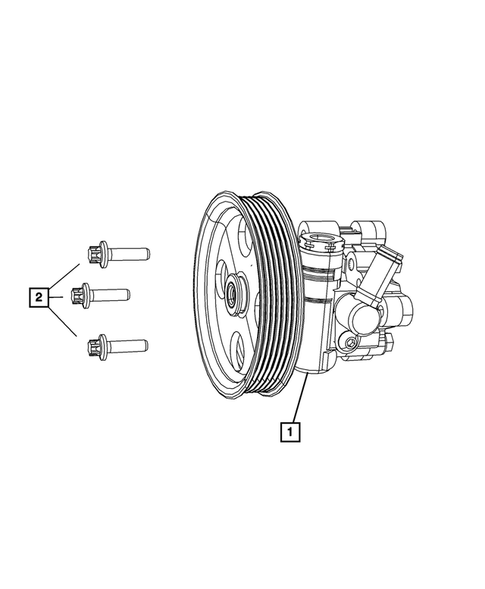 Power Steering Pump for 2009 Chrysler Sebring #1