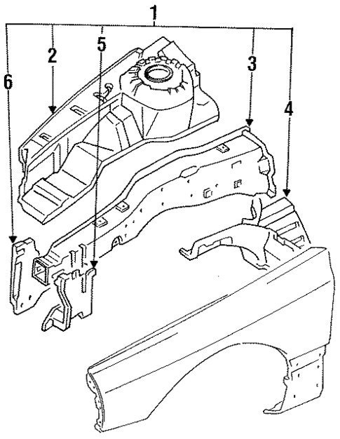 Inner Structure & Rails for 1994 Dodge Stealth #0