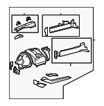 5371050370 - : Apron/Rail Assembly for Lexus: LS460, LS600h Image