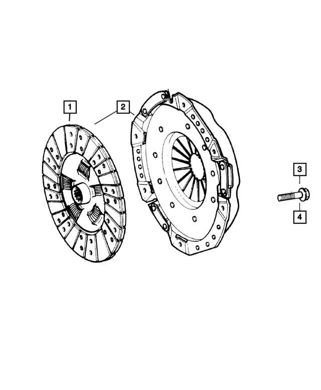 52104363AB - Clutch: Clutch Disc for Mopar Image
