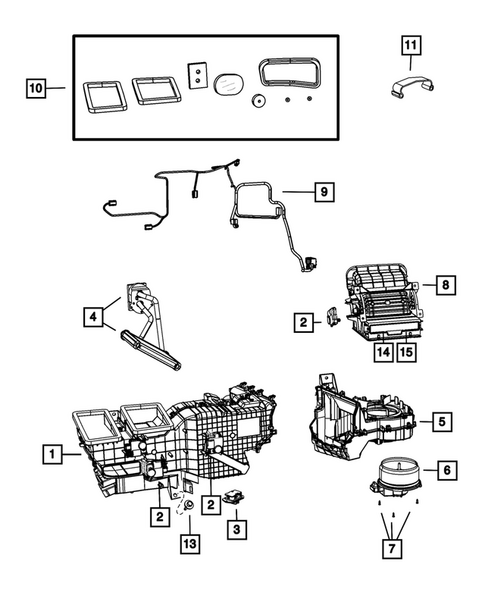 Air Conditioner and Heater Units for 2013 Ram 3500 #4