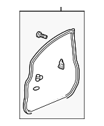 72310SLNA02 - Body: Door Weather-strip for Honda: Fit Image