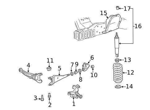 Shocks & Struts for 1998 Ford E-150 Econoline Club Wagon #0