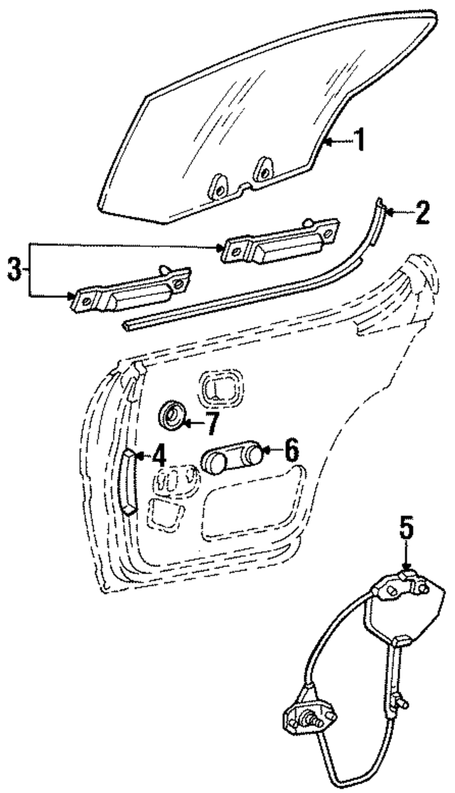 4615936 - Body: Door Glass for Mopar Image