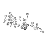 68408757AA - Engine: Differential Bracket for Mopar Image