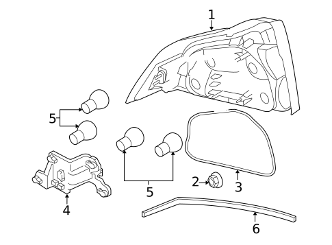 Bulbs - Chassis for 2009 Volvo S80 #1