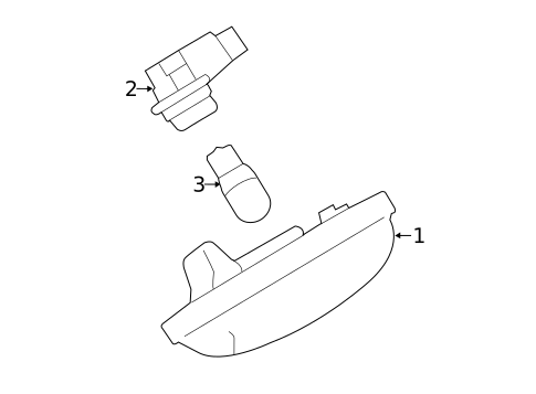 License Lamps for 2018 Subaru Forester #0
