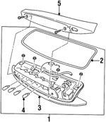4014478 - : High Mount Lamp Gasket for Saab: 9000 Image