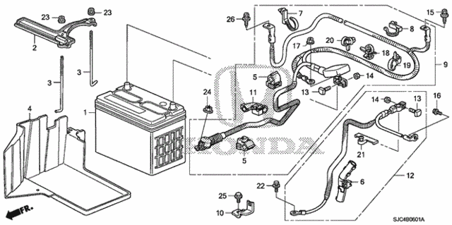 Battery (2) for 2011 Honda Ridgeline #0
