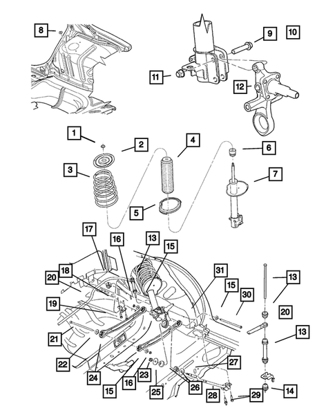 Rear Suspension for 2003 Dodge Neon #0
