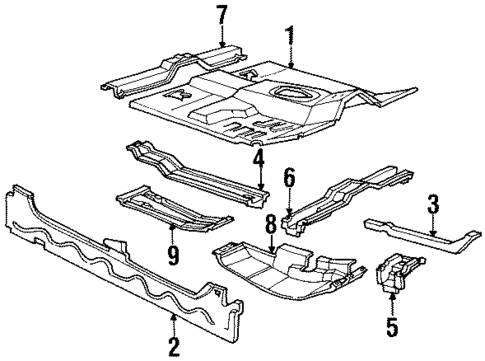 Floor & Rails for 2000 Mercury Mountaineer #0