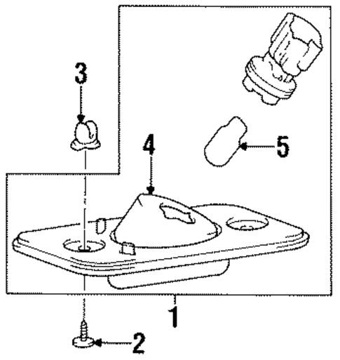 License Lamps for 1999 Hyundai Accent #0