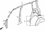 70540SD9660ZZ - : Rail, R Roof Side for Honda Image