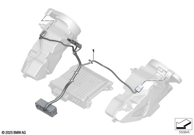 61125B51156 - General Electrical System: Wiring Harness for Audio System -  for BMW-Motorrad Image