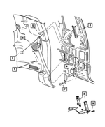 5GH58XDVAE - Interior Trim: Front Outer Seat Belt, Right for Mopar Image