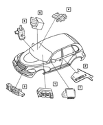 4714685AF - : Occupant Restraint Module for Chrysler: PT Cruiser Image