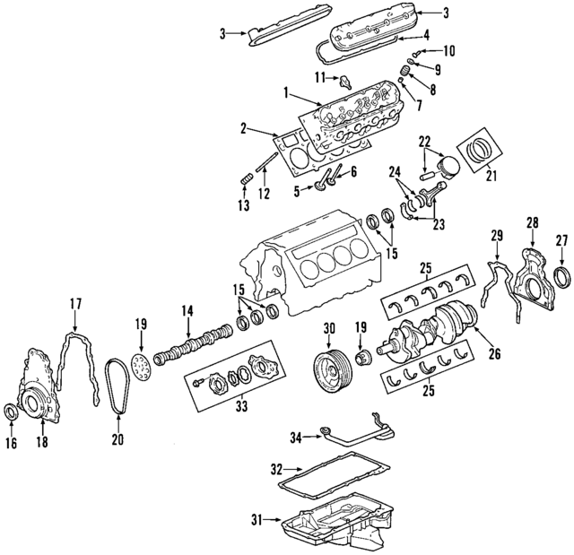 12736808 - Engine: Crankshaft for GM Image