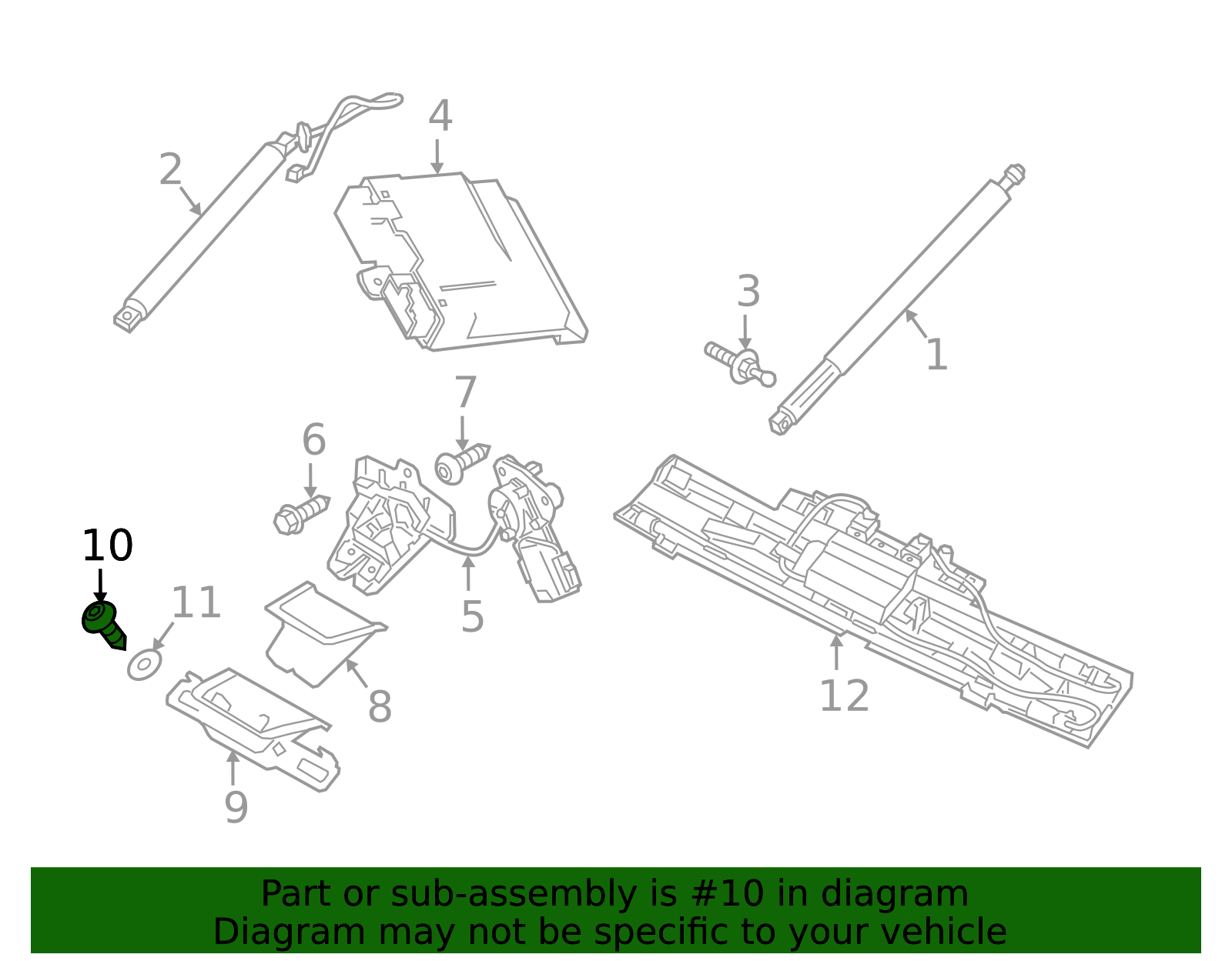 Lift-Gate Lock Striker Plate Screw 986237 | Truck Part Center