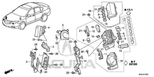 Control Unit (Engine Room) (1) for 2014 Acura TL #0