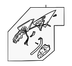 1J1857507D01C - Body: Repair Kit for Volkswagen: Golf, Jetta Image