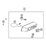 7DV46RXFAD - : Back Up Camera Bezel for Mopar Image