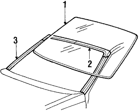 Reveal Moldings for 1990 Mercury Topaz #0