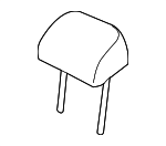 7P6885901FOBL - Body: Headrest for Volkswagen: Touareg Image