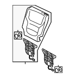 7P6885806GSUFH - Body: Seat Back Cover for Volkswagen: Touareg Image