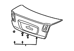 68500S5BA90ZZ - : Deck Lid for Honda Image