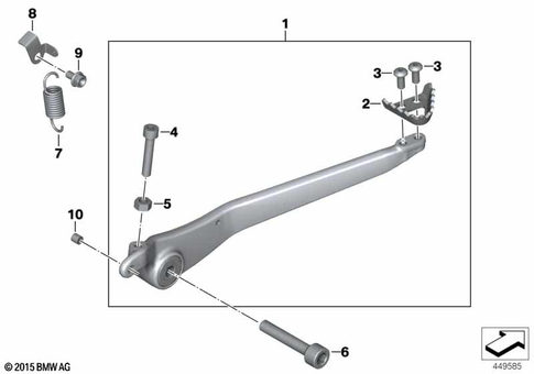 Brake Pedal, Connection Linkage for 2010 BMW-Motorrad G 450 X #0
