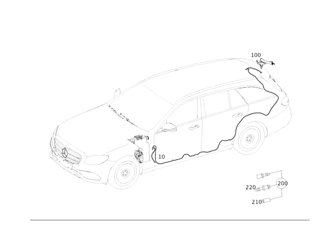 211869017264 - Windshield Washer System, Emergency Equipment: Parts Kit, Hose Line for Mercedes-Benz: 180b, 300C, 300CD, C300, C350, CLA250, E320, E350, E500, E53 AMG, E55 AMG, E63 AMG, E63 AMG S, EQB 250+, EQB 300, EQB 350, EQE 350 SUV, EQE 350+ SUV, EQE 500 SUV, EQE AMG SUV, EQS 450 SUV, EQS 450+ SUV, EQS 580 SUV, GL350, GL450, GL550, GL63 AMG, GLA250, GLA35 AMG, GLA45 AMG, GLB250, GLB35 AMG, GLC300, GLC350e, GLC43 AMG, GLC63 AMG, GLC63 AMG S E Performance, GLE300d, GLE350, GLE400, GLE43 AMG, GLE450, GLE450 AMG, GLE450e, GLE53 AMG, GLE550e, GLE580, GLE63 AMG, GLE63 AMG S, GLK250, GLK350, GLS350d, GLS450, GLS550, GLS580, GLS63 AMG, Maybach EQS 680 SUV, Maybach GLS600, ML250, ML350, ML400, ML550, ML63 AMG Image image