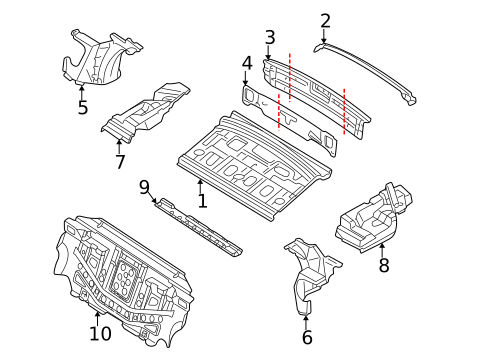 Rear Body for 2004 Audi A6 #0