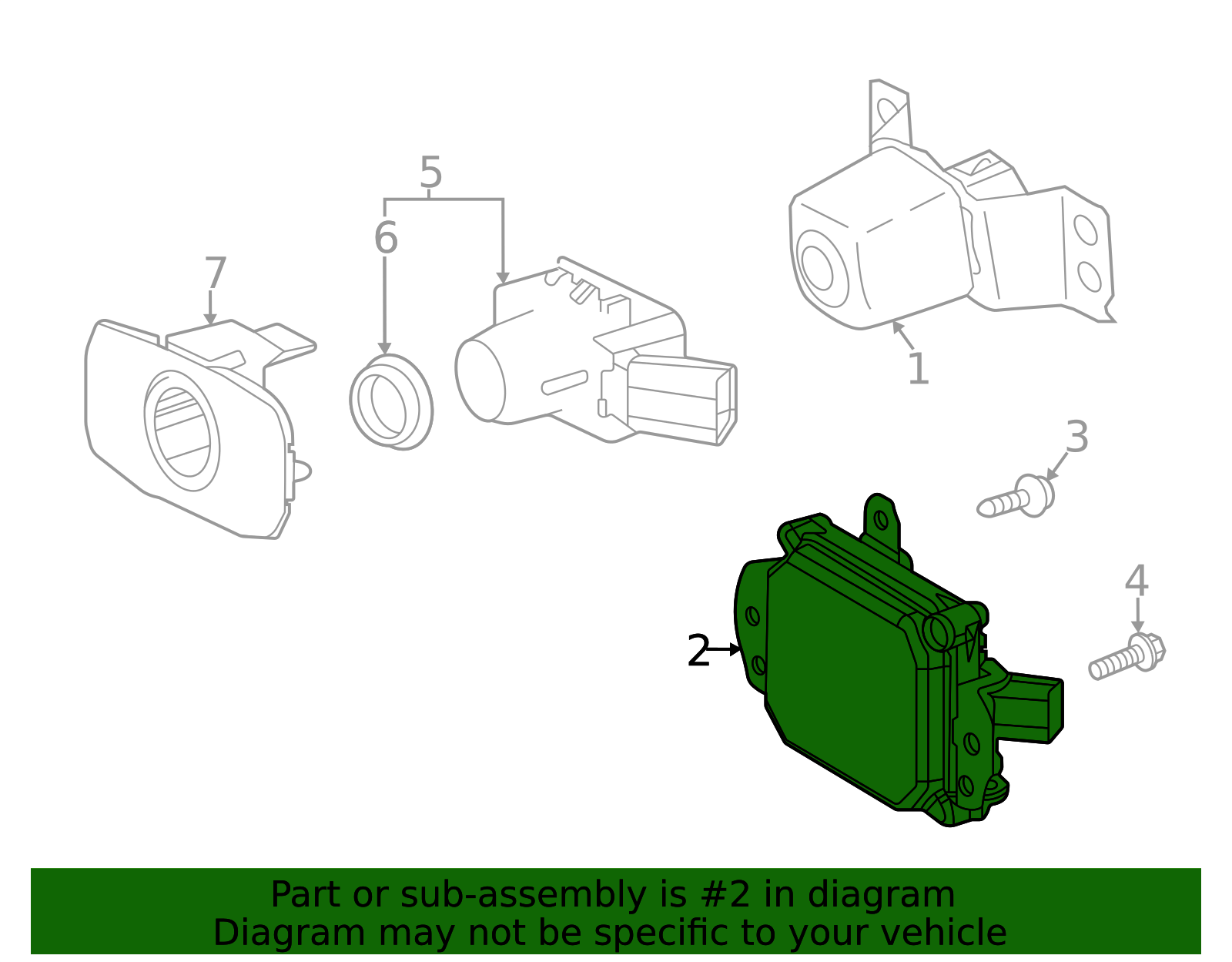 2024-2025 Toyota Highlander Sensor 88210-0E070 | Toyota Parts Center
