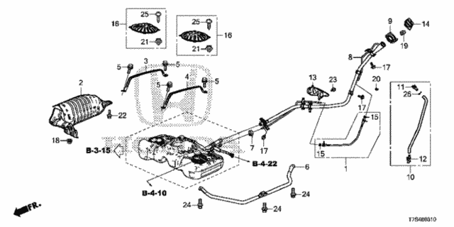 Fuel Filler Pipe (4WD) for 2019 Honda HR-V #0