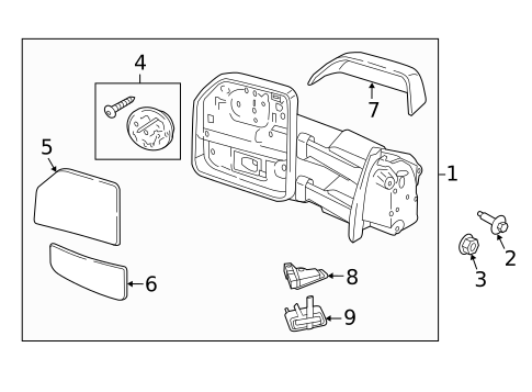 Outside Mirrors for 2020 Ford F-450 Super Duty #2