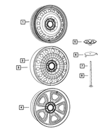 4782534AA - Wheels: Spare Tire Plate for Mopar Image image