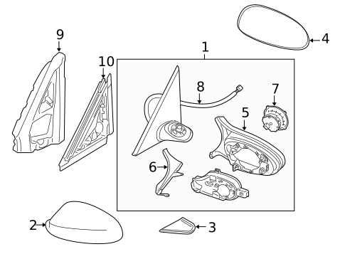 Outside Mirrors for 2009 BMW M3 #1