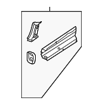 95850190100GRV - Body: Rail Section for Porsche: Cayenne Image