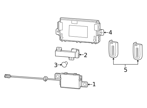 Keyless Entry Components for 2018 Dodge Challenger #0