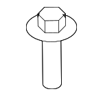 153644 - : Scuff Plate Screw for Chrysler: Aspen Image