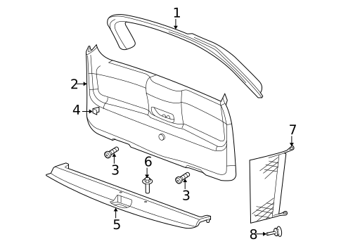Interior Trim for 2008 Chrysler Aspen #0