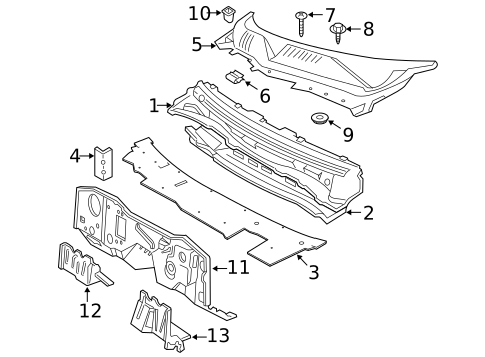 Cowl for 2003 Ford Crown Victoria #0