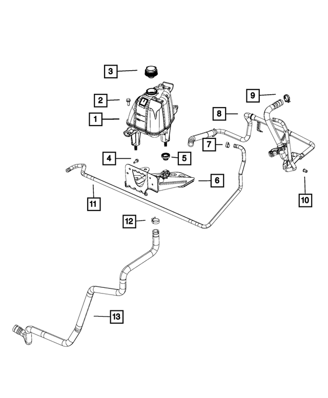 6106241AA - Cooling: Hex Flange Head Bolt for Mopar Image