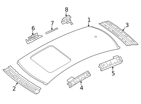 Roof & Components for 2018 Audi A6 Quattro #0