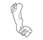 2035460843 - Brakes: ABS Sensor Bracket for Mercedes-Benz Image