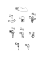 6510013AA - Electrical: Hex Head Bolt And Washer for Mopar Image
